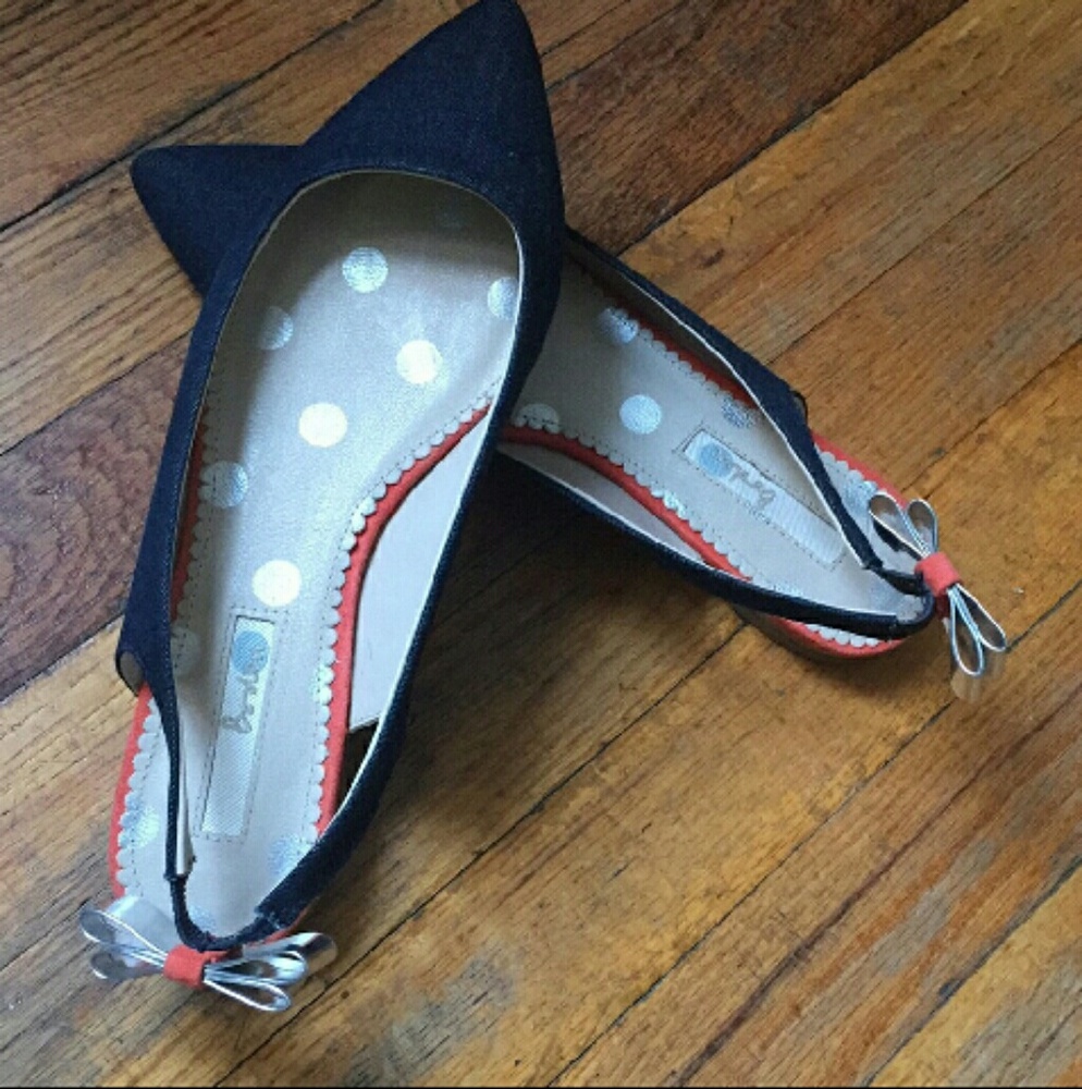 Cute denim flats